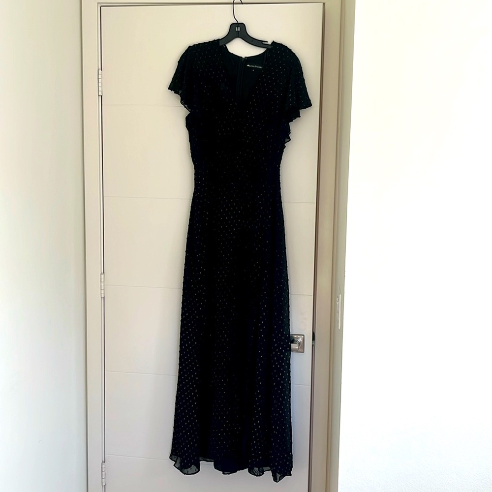 Jill Stuart Black and Gold Long Dress